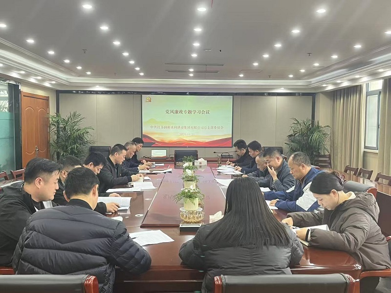 水建集团党总支开展11月份主题党日活动